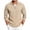 #04 Khaki, variant on Men's Quarter-Zip Pullovers Casual Stretch Long Sleeve Sweatshirts Soft Warm Tops for Winter Business Casual Army Green(M-2XL)