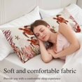 thumbnail image 5 of Ocean Red Turtles Body Pillow Cover 20 x 54 Inch Decorative Pillow Cover Coastal Coral Vintage Seagrass Flowers Lumbar Pillowcase Seasonal Rectangle Cushion Case for Couch Sofa Bed Living Room, 5 of 9