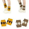 thumbnail image 2 of Milue Women Knitted Leg Warmers Harajuku Lolitas Loose Boot Socks Jk Student Socks, 2 of 19