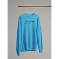 thumbnail image 3 of Bon Voyage Hand Drawn  Sweatshirt Women -Image by Shutterstock, Female XX-Large, 3 of 4