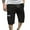 Black^, variant on Jjayotai George Shorts Men, Men's Workwear Shorts, Summer Thin Pants, Loose Casual Straight Leg Pants with Multi Pockets Zipper
