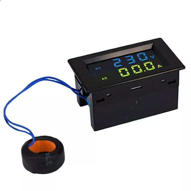 TFixol D85-2042A Double Digital Display LCD Voltmeter Ammeter AC80-500V Voltage Meter Current Meter Tester