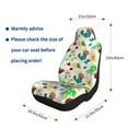 thumbnail image 4 of Naloa Floral Vintage Car Seat Covers 2PCs Front Car Seat Covers Universal fit for Most Cars SUVs and Trucks - 2 PCS, 4 of 5
