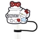 thumbnail image 1 of 10mm Hello Kitty 2D lindos dibujos animados niños temáticos dibujos animados puntas de paja cubre copa Stantly cubierta de paja toppers para regalo de fiesta, 1 of 4