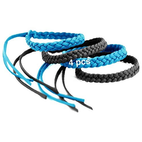 Kinven Original Mosquito Insect Repellent Bracelet Waterproof Natural DEET Free Insect Repellent Bands, Light Blue/Black