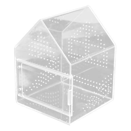 Jumping Spiders Enclosure Acrylic Habitat Box with Ventilation Holes for Tarantulas Geckos and Small Reptiles