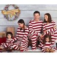 thumbnail image 1 of Christmas Family Matching Striped Sleepwear Outfits Cotton Pajamas Set XMAS Gift, 1 of 12