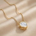 thumbnail image 3 of Rosec Jewels IGI Certified Lab Grown Diamond Solitaire Necklace for Women (3 Carat, E-VS1 Quality) - Ready to Gift, 18K Yellow Gold, 3 of 6