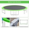 thumbnail image 4 of CITYLE 16 FT 1500 LBS Trampoline for Adults and 10 Kids, No Gap Design Heavy Duty Trampoline with Basketball Hoop, Outdoor Tramplines with Enclosure Net, 4 Wind Stakes, 4 of 8