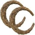 thumbnail image 3 of RENACLIPY Set of 2 Natural Rattan and Iron Wreath Frames for Rustic Craft Supplies and Home Decor, 3 of 8