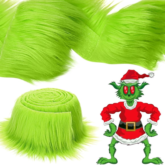 Tatuo de tela de piel sintética verde de 10 cm x 2,54 m para manualidades