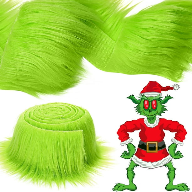 Tatuo de tela de piel sintética verde de 10 cm x 2,54 m para manualidades