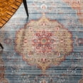 thumbnail image 6 of SAFAVIEH Kenitra Georgiana Geometric Polyester Area Rug, Blue/Red, 2'2" x 4', 6 of 8