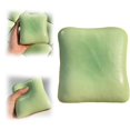 thumbnail image 2 of Toast Squishy Fidget Stress Reliever, Slow-Rising Matcha Green Marble Bread Squeeze for Desk Tactile Play, Plastic, 2 of 8