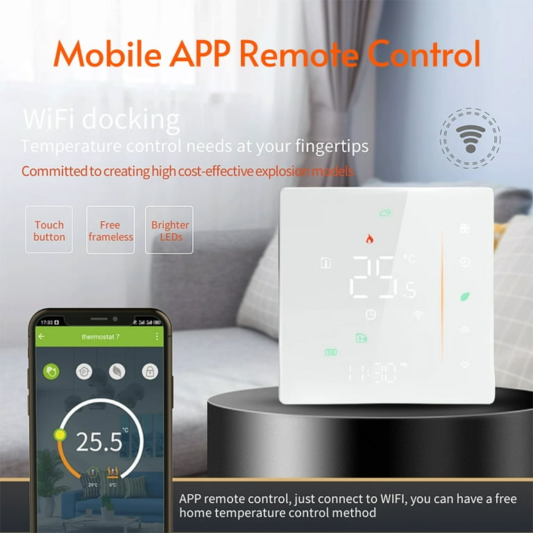16A wifi smart room thermostat voice controlelectric underfloor heating  thermostat