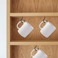 thumbnail image 2 of 12 Pcs Ceiling Hook Metal s Hooks Outdoor Hooks for Hanging Ceiling Hooks Storage Hooks Mug Hooks Coated Hooks Screw-in Vinyl Coating Black Wall Hook Hanging Hooks for Plants, 2 of 5