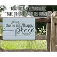 thumbnail image 2 of Metal Sign - This is My Happy Place - Durable Metal Sign - Use Indoor/Outdoor - Great Housewarming Gift and Home Decor (8" x 12"), 2 of 5