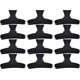 thumbnail image 1 of 12PCS Butterfly Hair Clips-Women Girls Salon Section Clips Hair Claw Clamps Hairpin Styling Accessories Hair Fringe Grip(Black), 1 of 5