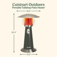 thumbnail image 3 of Cuisinart Portable Tabletop Patio Heater, Dark Gray, 11,000 BTU Propane, 3 of 8