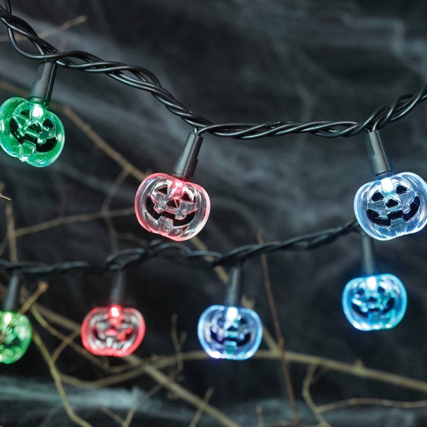 LED Novelty Pumpkin Lights, 20Count