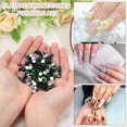thumbnail image 3 of Uxcell 1600Pcs SS20 Redondo Flatback Cristal 4.6-4.8mm Piedras de strass Vidrio Verde oscuro, 3 of 7