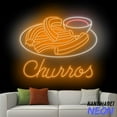 thumbnail image 2 of Handmadetneonsign Churros Neon Sign, Churros Led Sign, Spanish Food Wall Art, Home Wall Decor 93027, 2 of 5
