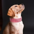 thumbnail image 4 of Collar de mascotas brillo de champiñones brigas fuertes de las razas de de material cuero de 5 cm de espesor tachonado de grosor Rosa Colco  Collar de cachorros, 4 of 8