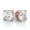 Rose Gold, variant on Cate & Chloe Mia 18k White Gold Plated Stud Earrings with 3mm Simulated Diamonds Gift for Women