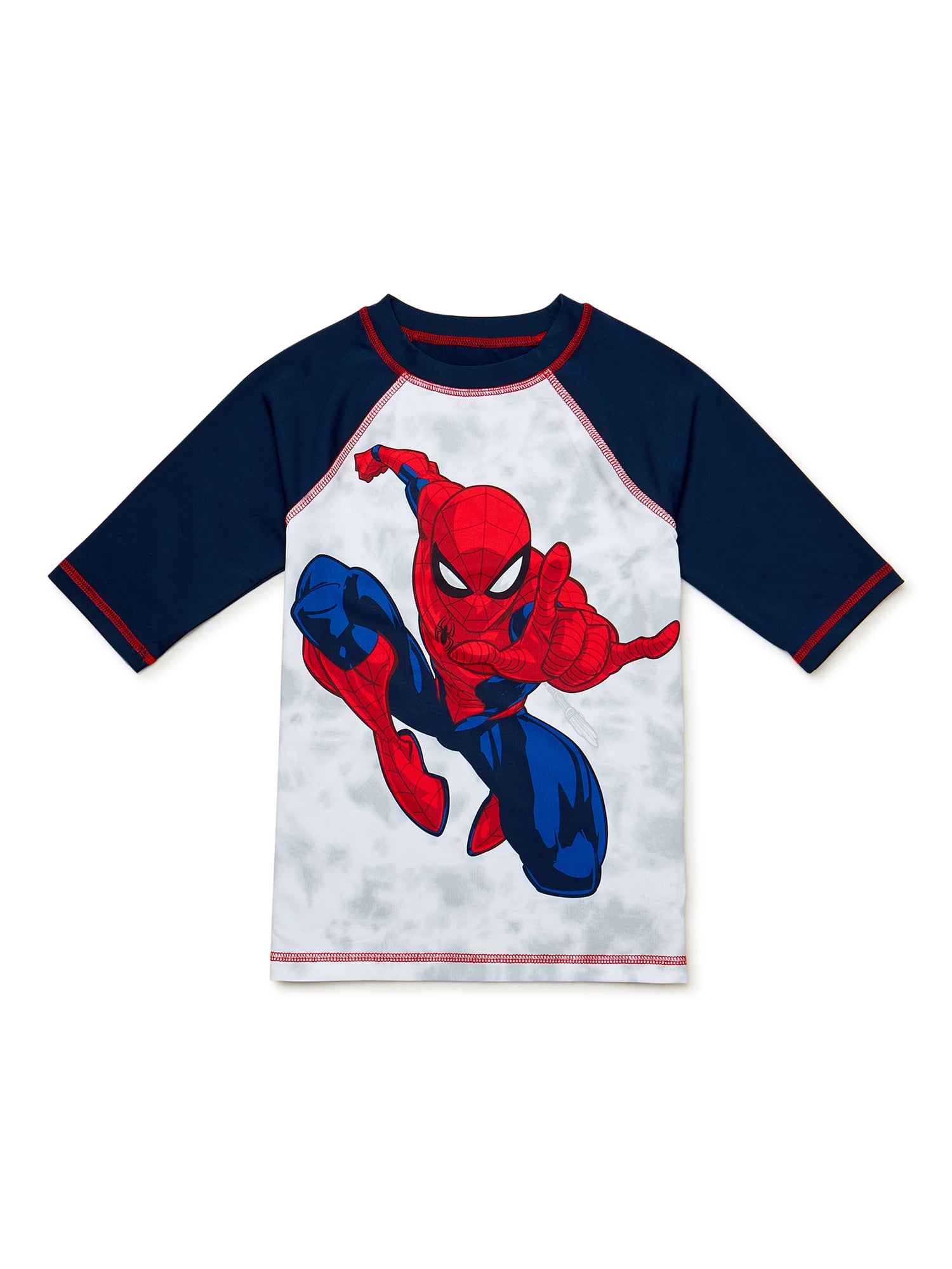 Spider-Man Boys Short Sleeve Rash Guard, Sizes 4-12
