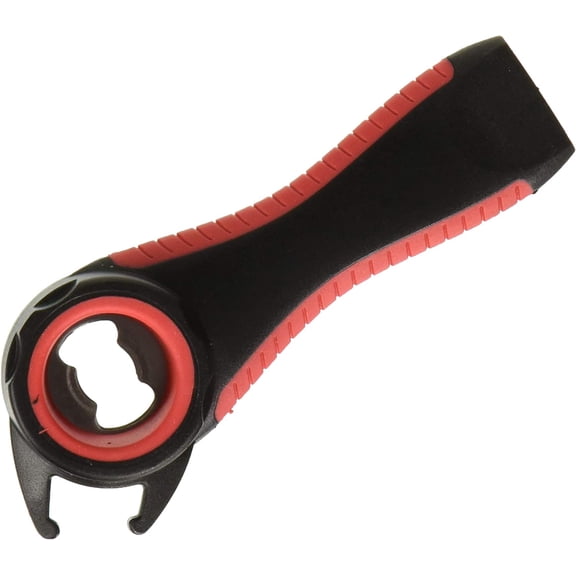 5 in 1 Jar Bottle Can, Lid Twist Off Gripper,Soft Grips Handle,Multifunction Opener, 5.6 inch, Black-red