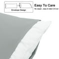 thumbnail image 3 of PiccoCasa Body Pillowcase Brushed Microfiber Body Pillow Cover, Standard Light Grey, 3 of 7