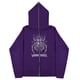thumbnail image 4 of Sudaderas informales con estampado de calavera Y2k para hombre y mujer, sudaderas con capucha góticas para parejas, sudadera con cremallera de talla grande Harajuku Y2k, 4 of 5