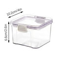 thumbnail image 4 of EGNMCR Bocal de Rangement pour Grains Divers Nouilles d'Orge Noix Bonbons Bocal de Rangement Sec Transparent avec Boucle, 4 of 6