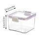 thumbnail image 4 of Xihbxyly Recipiente Hermético para Almacenar Granos Diversos, Diseño Compacto, Plástico Transparente, Ideal para Organizar La Cocina, Harina y Refrigerios, de 460 Ml a 1800 Ml., 4 of 6