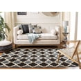 thumbnail image 3 of Safavieh Dhurries Caden Geometric Wool Area Rug, Blue/Navy, 5' x 8', 3 of 11