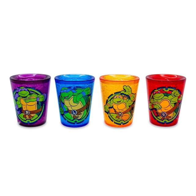 Minicopas Silver Buffalo Teenage Mutant Ninja Turtles x4
