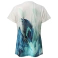 thumbnail image 4 of Hauts à Manches Courtes pour Femmes Mode Été Imprimé Ordinaire T-Shirt à Manches Courtes Col Rond pour Femmes T-Shirts d'Été pour Femmes Mode, 4 of 5