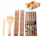 thumbnail image 1 of Juego De Máquina Para Hacer Sushi De Bambú Con Tapete Enrollable, Cuchara, Cuchilla Para Sushi, Palillos De Bambú Y Cortina Para Sushi, 1 of 8