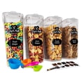 thumbnail image 1 of Set de almacenamiento de recipientes para cereales Chef's Path, 4 litros (135,2 ml) x 4, 1 of 9