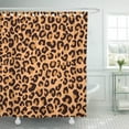 thumbnail image 1 of Cortinas de Ducha ABPHQTO Patrón de Manchas de Leopardo Naranja y Negro 152x180 cm, 1 of 2