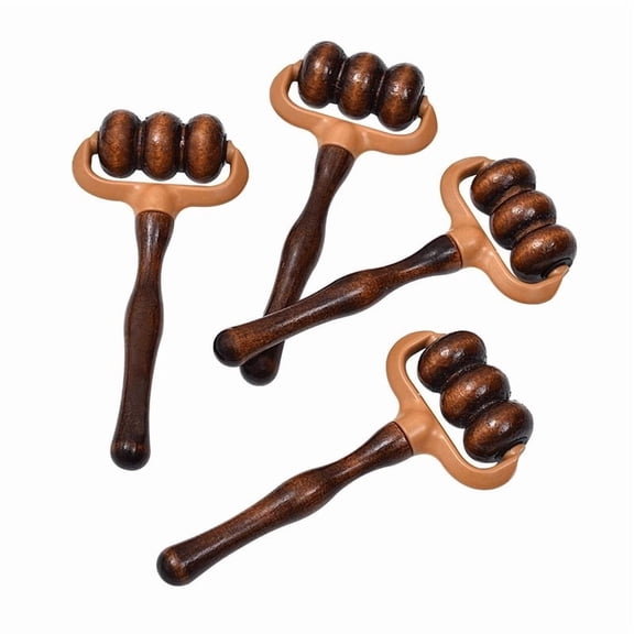 Portable Manual Massage Roller Handheld Muscle Massager for Neck, Back, Shoulders, Hands & Head Lightweight Design for Home, Office & Travel
