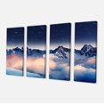 thumbnail image 2 of Milky Way Over Frosted Mountains - Impression sur Toile Paysage, 2 of 3