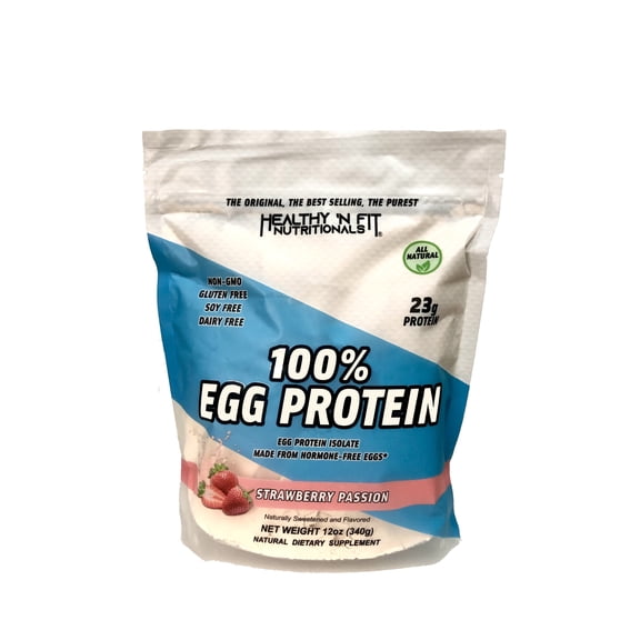 Healthy 'N Fit 100% Egg Protein - Strawberry Passion - 12 oz