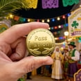 thumbnail image 6 of Dianli Gifts Four-Leaf Clover Commemorative Coin Keepsake Token Good Luck Wealth Success Health Gift for Friends and Family Collectible Anniversary Birthday Souvenir, 6 of 7