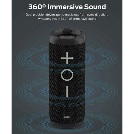 TRIBIT - StormBox 360 BTS30 Portable Bluetooth Speaker - Black