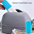 thumbnail image 3 of Homerr Silicone Bottle Cover 5Pcs Bottle Cover Reusable Stretchable Silicone Bottle Protector Leak-proof Bottle Holder for Travel Essentials Leak-proof Toiletry Cover, 3 of 9