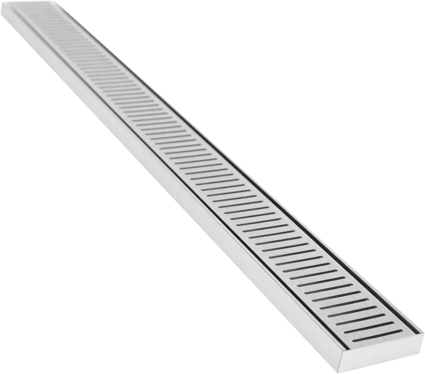 Lauxes 108inch Linear Shower Drain Silk Sliver Linear Shower Drain
