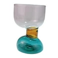 thumbnail image 3 of Copas de vidrio de colores, vaso de champán, taza de café, taza de agua, vasos para bebidas, vidrio base azul, 3 of 7
