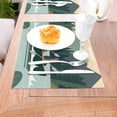 thumbnail image 5 of ZNDUO Placemats, 1 PCS Heat Resistant Stain Resistant Woven PVC Insulation Placemats, Durable Washable Elegant Table Mats for Dining-Forest Boating Campaign, 18"x12", 5 of 6