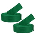 thumbnail image 1 of Unique Bargains Ceintures de Classement Colorées Taekwondo 7.2 Pieds, Polyester / Coton Hommes Femmes Pro pour Compétition, Vert 2 Pack, 1 of 5